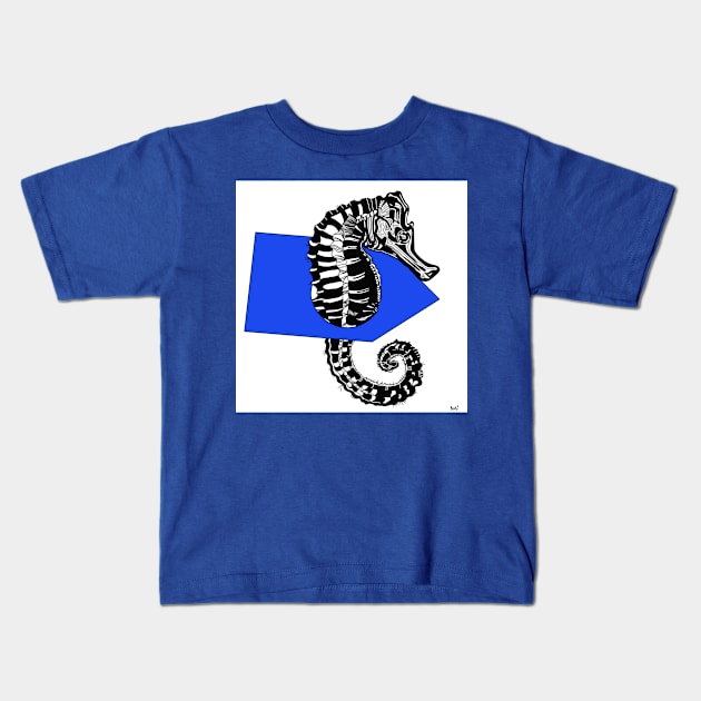 Graphics. Sea horse. Kids T-Shirt by Yasya